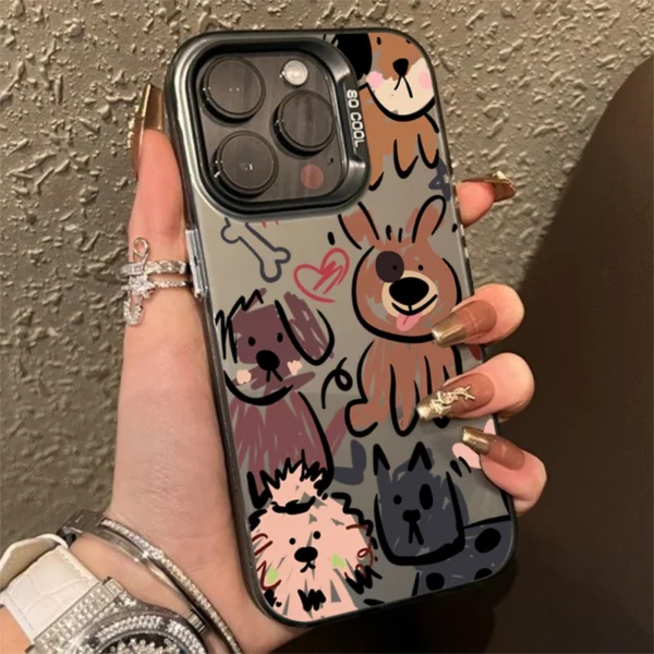 Colorful Silvery Graffiti Dog Phone Case for Xiaomi Redmi Note 13 Pro Plus 5G 12S 11S 10S 10 11 12 Redmi 12C 13C 12 4G Cover - Image 6