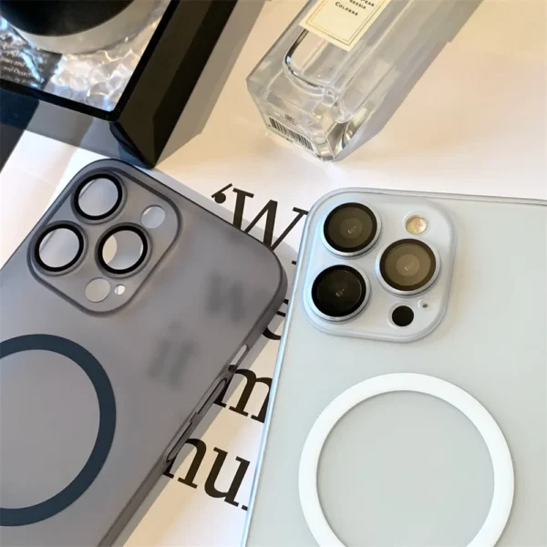 Ultra-Thin Original for Magsafe Magnetic Case For iPhone 17 Air 16 15 14 13 12 11 Pro Max Plus Hard Plastics Matte Armor Cover - Image 2