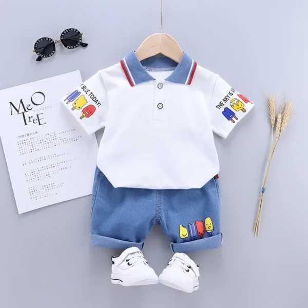 Baby Boy Clothes Set T-shirt+Shorts Kids Boy Summer Clothing Set Cute Cartoon Baby Boy Outfit Set Infant Toddler Tee Shirt Pants - Image 7
