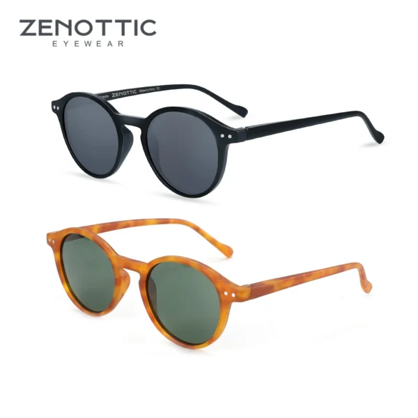 ZENOTTIC Retro Polarized Sunglasses 2023 2024 Men Women Vintage Small Round Frame Sun Glasses Polarized Lens UV400 Goggles Shade - Image 12