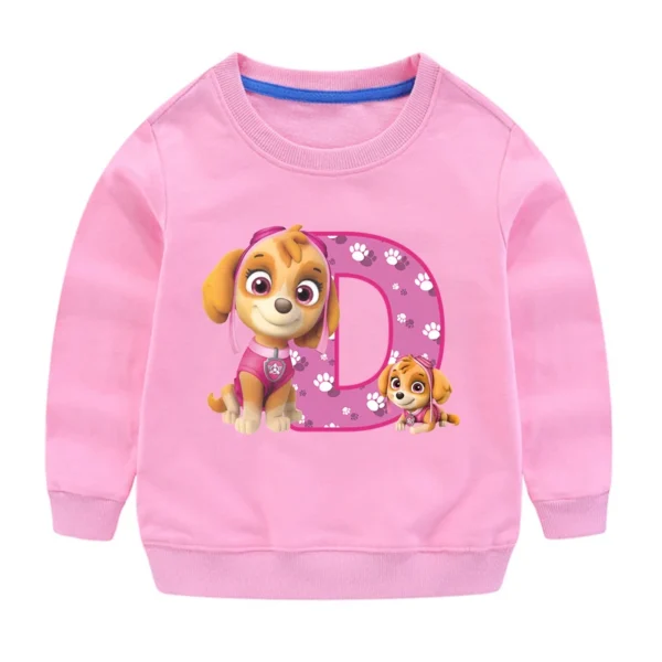 PAW Patrols Kids Anime Cute Sweatshirt Skye Girls Cartoon Casual Tops Children Round Neck Pullover Sweater Autumn Clothing Gifts - Image 32