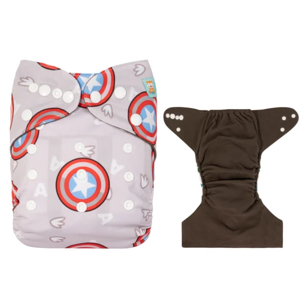 U Pick ALVABABY Bamboo Charcoal Diaper for Baby Reusable Nappy for Babies 3-15kg with 1pc Charcoal Insert - Image 10