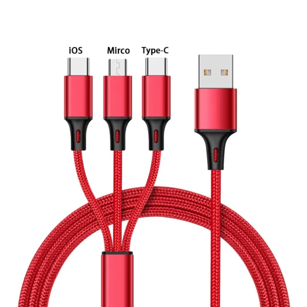 3 in 1 SuperCharging Cable Type-C Phone Fast Charger Cord Micro USB Data Wire For iPhone 14 13 12 Pro Samsung Xiaomi Huawei - Image 10