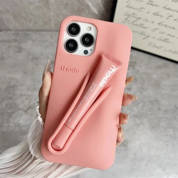 Summer Limited Edition Lemontini Lip Gloss Phone Case for IPhone 17 11 12 13 14 15 16 Pro Max Plus Lipstick Holder Back Cover - Image 14