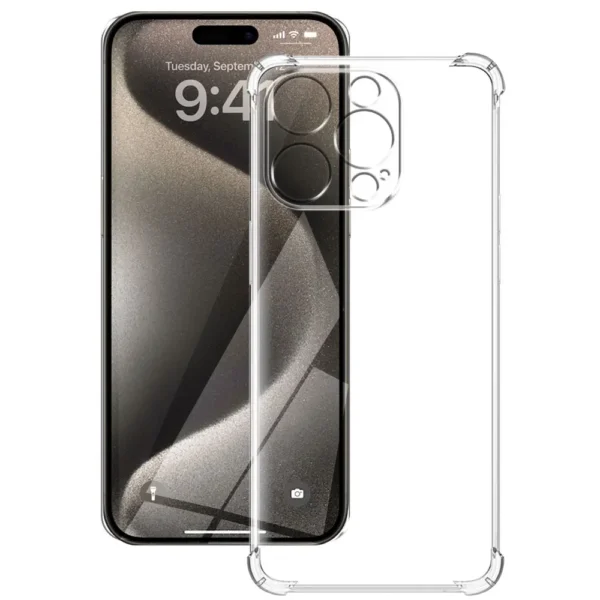 For iPhone 16 Pro Case Silicone Soft Clear Shockproof Airbag TPU Cover For iPhone 16 Plus Phone Case For iPhone 16 Pro Max Funda - Image 2