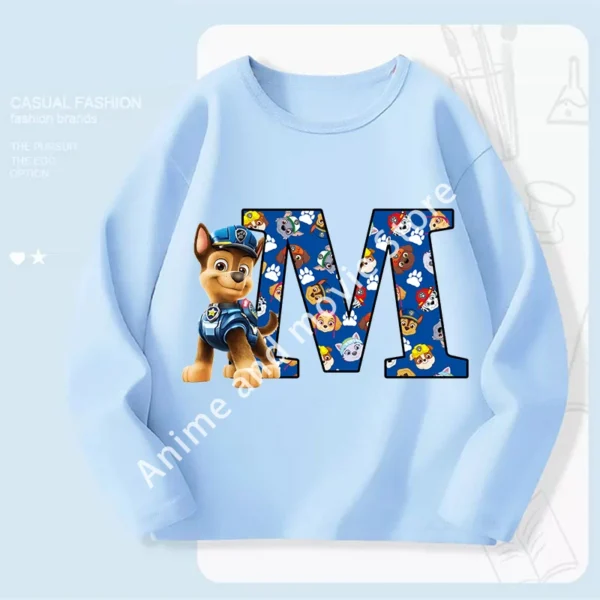 Paws Patrols Chases Child Long Sleeve Boys T-shirt Children Casual Clothing Cartoon Cute Printed Sweatshirt Anime New Kids Gifts - Image 10