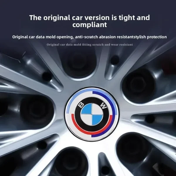 4pcs 68MM Blue White 56MM Car Wheel Center Hup Caps Wheel Cover For BMW E36 E39 E46 E60 E90 E90 F10 F30 G20 G21 G30 G11 F15 X5 - Image 2