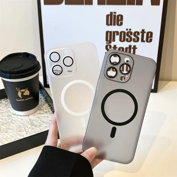 Ultra-Thin Original for Magsafe Magnetic Case For iPhone 17 Air 16 15 14 13 12 11 Pro Max Plus Hard Plastics Matte Armor Cover - Image 4