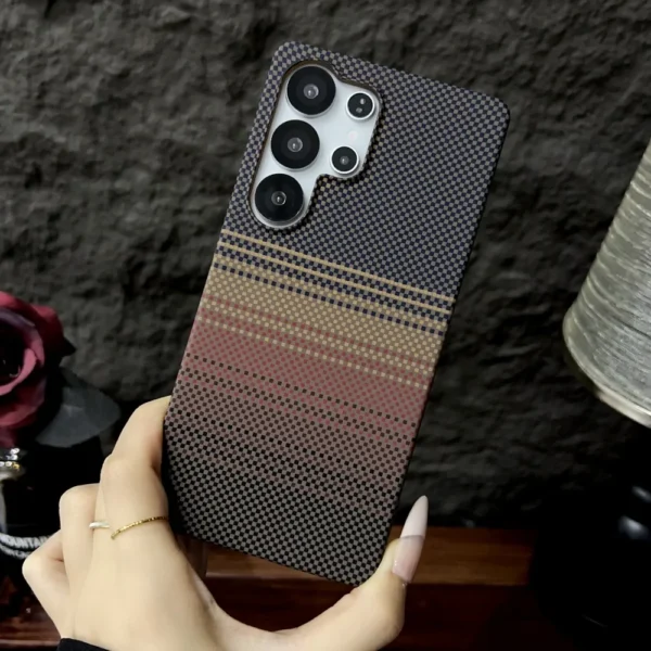 Luxury Magnetic Carbon Fiber Slim Case For Samsung Galaxy S25 S24 Ultra Plus S25Ultra Hard Matte PC Frameless for Magsafe Cover - Image 10