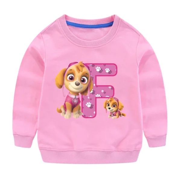PAW Patrols Kids Anime Cute Sweatshirt Skye Girls Cartoon Casual Tops Children Round Neck Pullover Sweater Autumn Clothing Gifts - Image 8