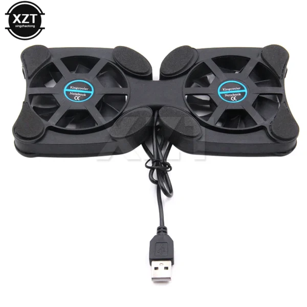 USB Mini Laptop Fan Stand Notebook Foldable Folding Fan Cooler Notebook Cooling Pad Radiator Cooler Master Computer Accessories - Image 3