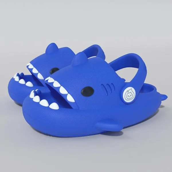 Comwarm 2024 New Kids Shark Slippers Fashion Children Cartoon Slippers Girls Boys Home Non-slip Soft Sandal Outdoor Beach Slides - Image 23