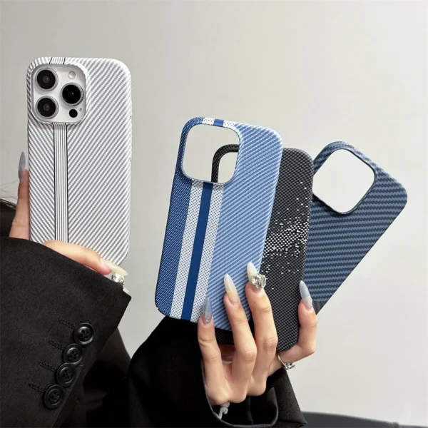 Luxury Kevlar Pattern Phone Case For iPhone 16 15 14 Plus 13 12 Pro Max 11 Personalized Ultrathin Fashion Shockproof Cover