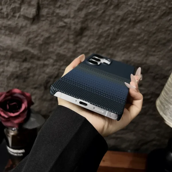 Luxury Magnetic Carbon Fiber Slim Case For Samsung Galaxy S25 S24 Ultra Plus S25Ultra Hard Matte PC Frameless for Magsafe Cover - Image 6