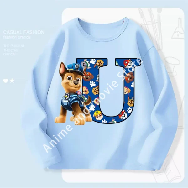 Paws Patrols Chases Child Long Sleeve Boys T-shirt Children Casual Clothing Cartoon Cute Printed Sweatshirt Anime New Kids Gifts - Image 19