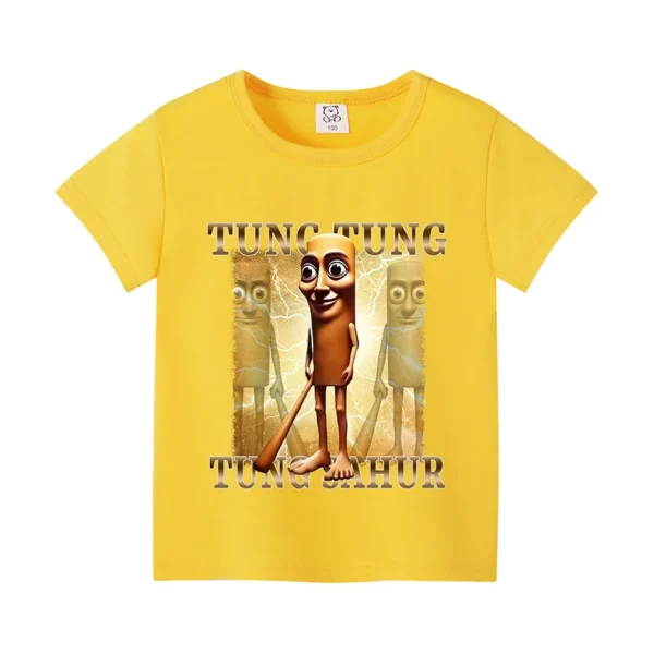 Italian Brainrot Themed Boys Girl T-shirt Popular Meme Animal Children Clothing Tralalero Tralala Summer Short Sleeve Cotton Tee - Image 8