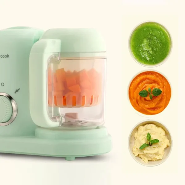 220V Baby Food Supplement Machine Multicooker Solid Food Cooking Machine Electric Blender Grinder Mixer Steaming Cooking Machine - Image 3