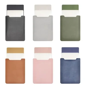 Multiple Sizes Laptop Sleeve Case Ultra Thin PU Leather Cover Shockproof Notebook Bag Protective Pouch for HP/Dell/Surface