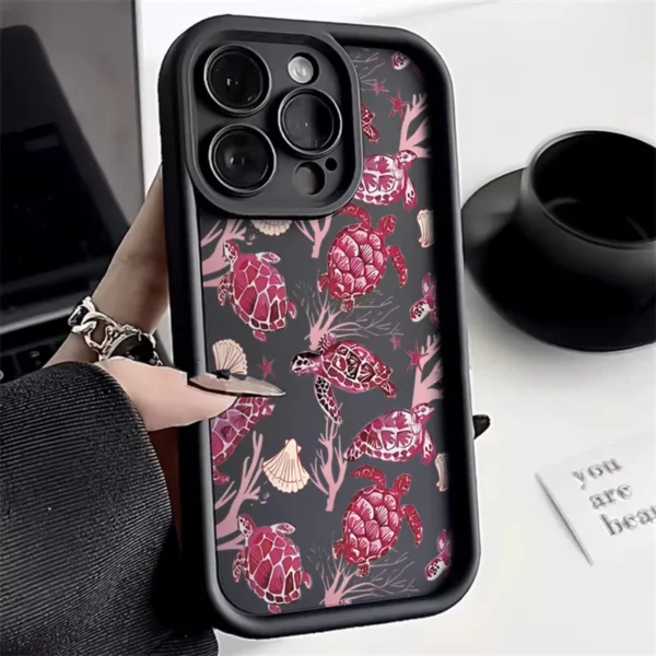 Turtle Colorful Painting Phone Case for Samsung S25 S23 S22 Ultra S24 FE Galaxy A16 A54 A15 A33 A35 A53 A55 A32 A52 Soft Cover - Image 11