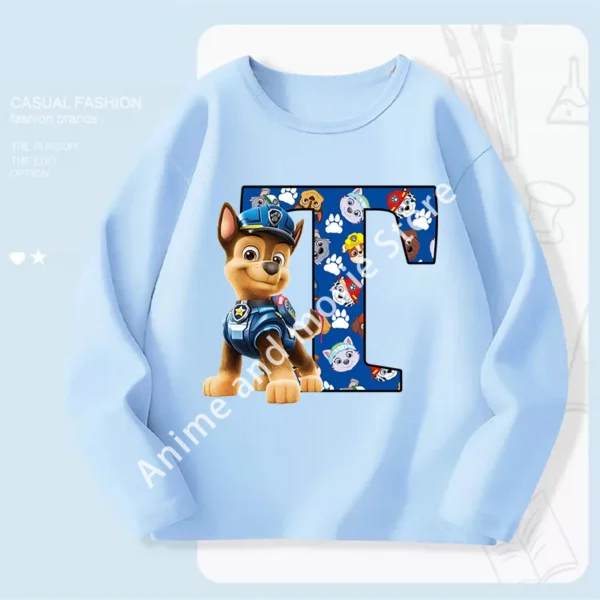 Paws Patrols Chases Child Long Sleeve Boys T-shirt Children Casual Clothing Cartoon Cute Printed Sweatshirt Anime New Kids Gifts - Image 21