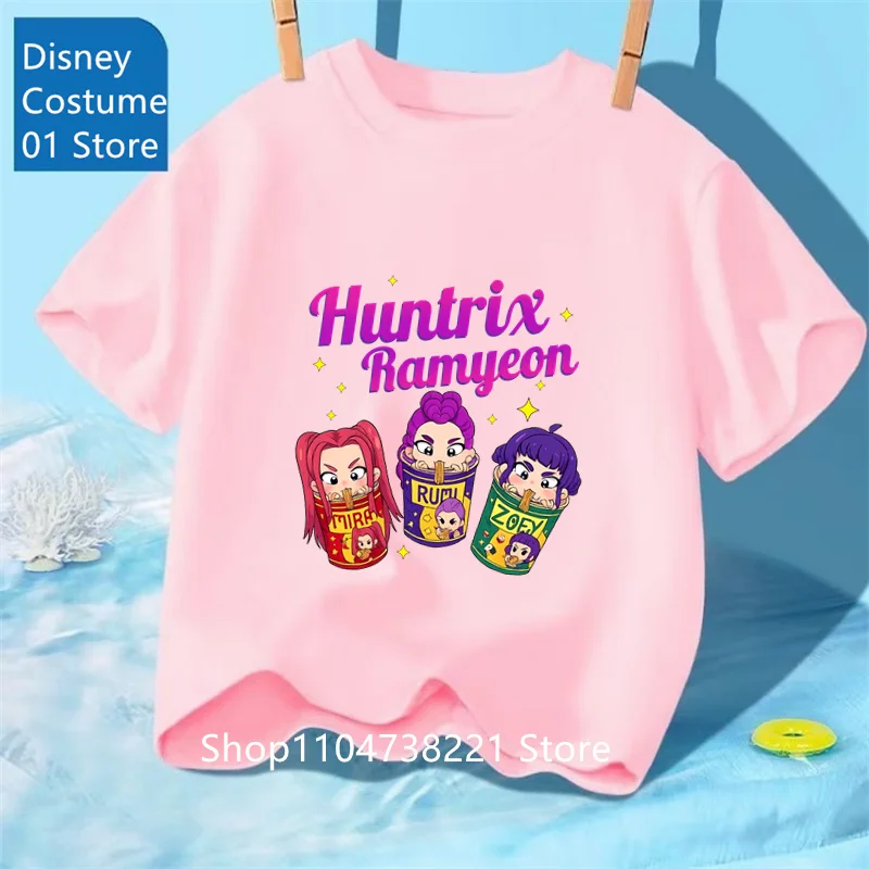 Saja Boys Tshirt Anime Kpop Demon Hunters Kids T-shirts Children's Clothing 2025 New Summer Casual Boys Girls Short Sleeve Tops 8 Saja Boys Tshirt Anime Kpop Demon Hunters Kids T-shirts Children's Clothing 2025 New Summer Casual Boys Girls Short Sleeve Tops - Image 8