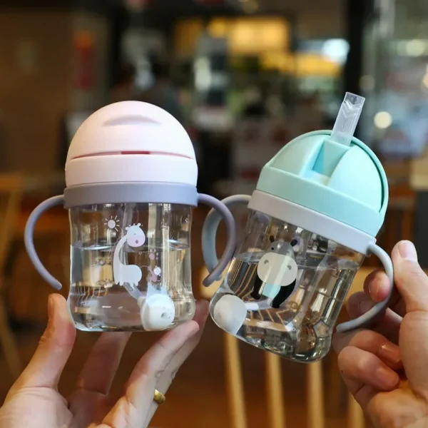 Children's Straw Cup Baby Drinking Learning Cup Special Infant Suction Ball Water Cup Nursery Baby Feeding Supplies