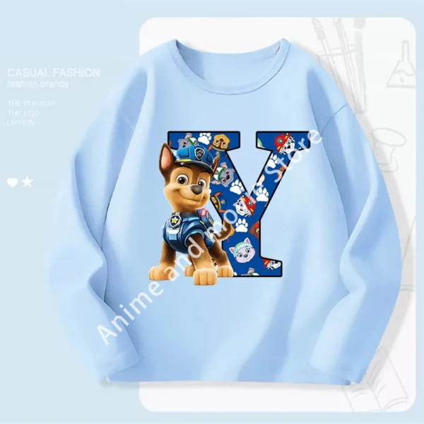 Paws Patrols Chases Child Long Sleeve Boys T-shirt Children Casual Clothing Cartoon Cute Printed Sweatshirt Anime New Kids Gifts - Image 27