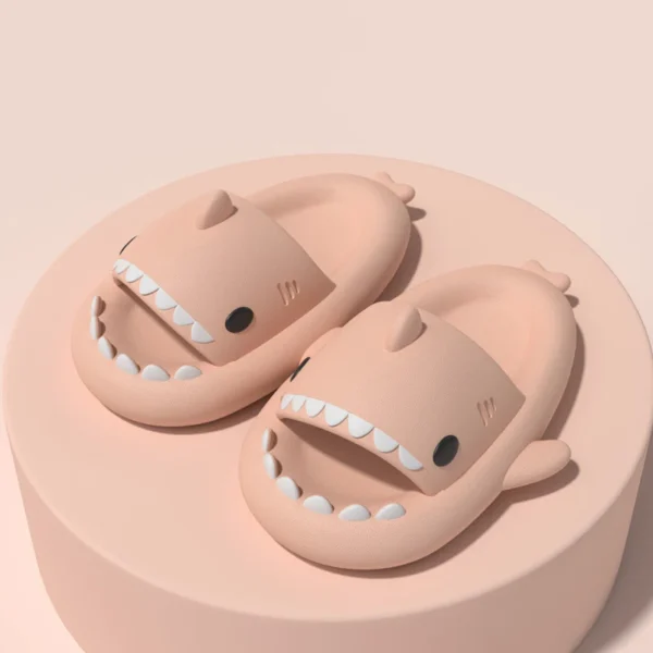 Comwarm 2024 New Kids Shark Slippers Fashion Children Cartoon Slippers Girls Boys Home Non-slip Soft Sandal Outdoor Beach Slides - Image 7