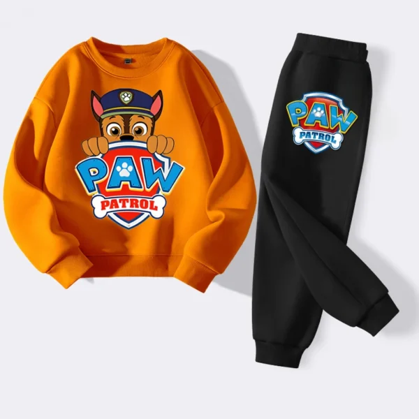 PAW Patrol Cartoon Printed Boys Sweatshirts Sets Children's Casual Pullovers Pants 2 Piece Kids Tracksuits Sport Suits - Image 6
