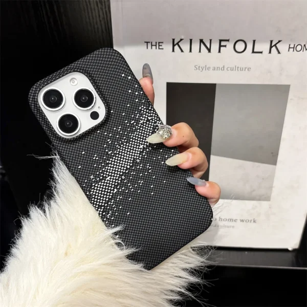 Luxury Kevlar Pattern Phone Case For iPhone 16 15 14 Plus 13 12 Pro Max 11 Personalized Ultrathin Fashion Shockproof Cover - Image 6