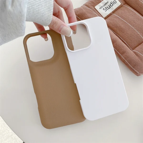 Liquid Silicone Leather Texture 2 IN 1 Soft Phone Case For iPhone 16 Plus 15 14 13 12 Pro Max 11 Plain Fashion Shockproof Cover - Image 4