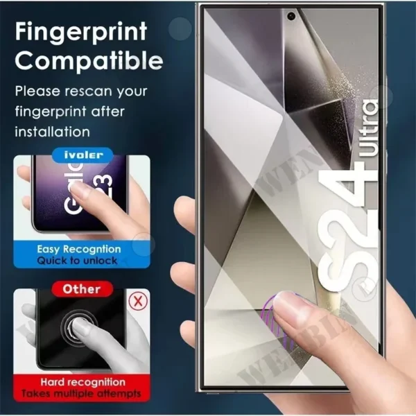3 Pcs Tempered Glass For Samsung S25 S24 Ultra Plus S23 Ultra Plus FE A26 A36 A15 A16 A56 Screen Protector Full Protective Glass - Image 2