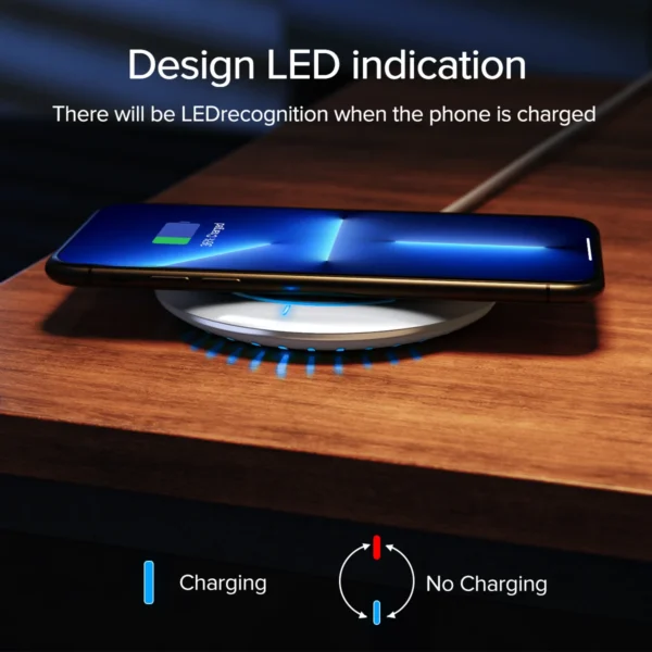 QOOVI 15W Fast Wireless Charger For Samsung Galaxy S22 S21 Note 10 9 8 USB Qi Charging Pad For iPhone 14 13 Pro Max Xs Xr X 8 - Image 5