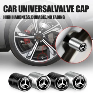 4PCS Car Wheel Tire Valve Caps Covers Accessories For Mercedes Benz AMG GLC GLB GLE CLA CLK W206 W204 W205 W212 W213 W169 W176