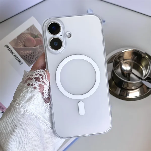 Luxury Matte Ultra-Thin for Magsafe Case For iPhone 16 15 14 13 12 11 Pro Max Plus Magnetic Translucent Slim Plastic Armor Cover - Image 9