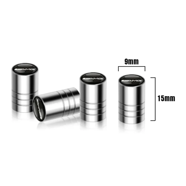 4PCS Car Wheel Tire Valve Caps Covers Accessories For Mercedes Benz AMG GLC GLB GLE CLA CLK W206 W204 W205 W212 W213 W169 W176 - Image 4
