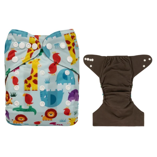 U Pick ALVABABY Bamboo Charcoal Diaper for Baby Reusable Nappy for Babies 3-15kg with 1pc Charcoal Insert - Image 7