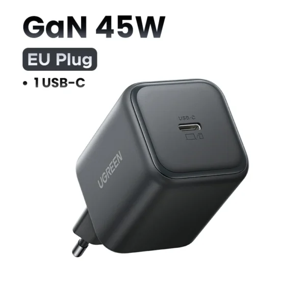 【EU Plug】UGREEN 45W/30W/25W/20W GaN Charger PD3.0 PPS QC3.0 USB C Fast Charger For iPhone 16 15 14 Pro Max Samsung S25 iPad Air - Image 9