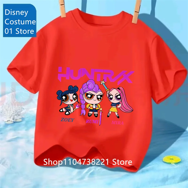 Saja Boys Tshirt Anime Kpop Demon Hunters Kids T-shirts Children's Clothing 2025 New Summer Casual Boys Girls Short Sleeve Tops 10 Saja Boys Tshirt Anime Kpop Demon Hunters Kids T-shirts Children's Clothing 2025 New Summer Casual Boys Girls Short Sleeve Tops - Image 10