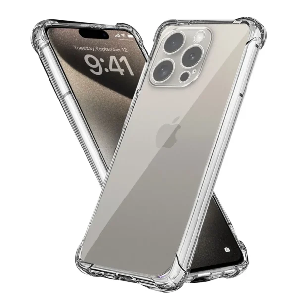 For iPhone 16 Pro Case Silicone Soft Clear Shockproof Airbag TPU Cover For iPhone 16 Plus Phone Case For iPhone 16 Pro Max Funda - Image 5
