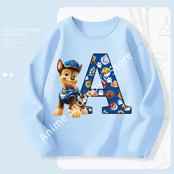 Paws Patrols Chases Child Long Sleeve Boys T-shirt Children Casual Clothing Cartoon Cute Printed Sweatshirt Anime New Kids Gifts - Image 28