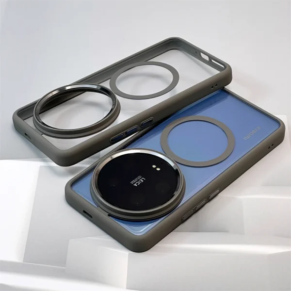 Luxury Defender Magnetic Case For Xiaomi 15 14 Ultra Pro 14Ultra Mi15 Transparent Hybrid Hard for Magsafe Wireless Charger Cover - Image 8