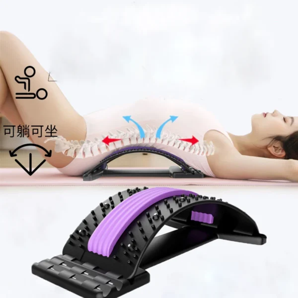 Back Stretcher for Back Pain Relief, Multi-Level Back Cracker Board, Lower and Upper Back Support for Herniated Disc - Image 7