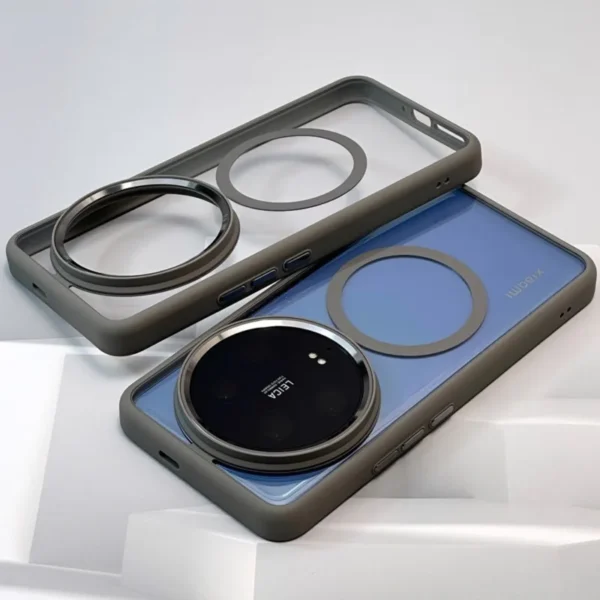 Luxury Defender Magnetic Case For Xiaomi 15 14 Ultra Pro 14Ultra Mi15 Transparent Hybrid Hard for Magsafe Wireless Charger Cover - Image 3