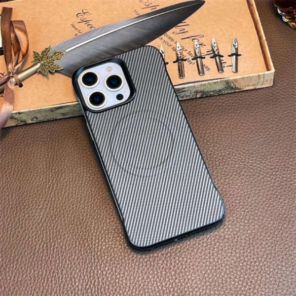 Frameless Carbon Fibre For Magsafe Magnetic Case for iPhone 16 Pro Max 16E 15 Plus 14 13 12 SE4 Metal Lens Wireless Charge Cover - Image 7