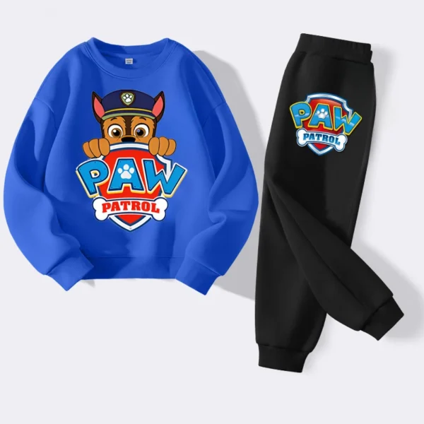 PAW Patrol Cartoon Printed Boys Sweatshirts Sets Children's Casual Pullovers Pants 2 Piece Kids Tracksuits Sport Suits - Image 4