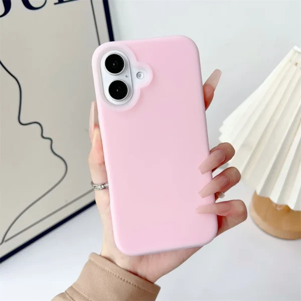 Original Liquid Silicone Matte Jelly Bumper Case For iPhone 16 15 14 13 12 11 Pro Max Plus Shockproof Candy Matte Armor Cover - Image 8