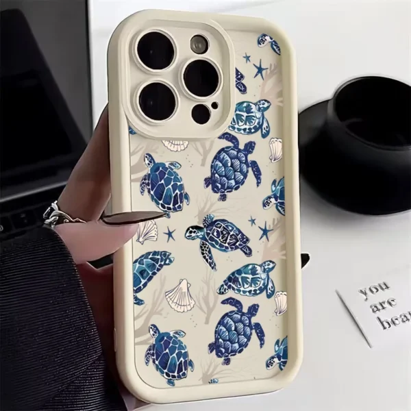 Turtle Colorful Painting Phone Case for Samsung S25 S23 S22 Ultra S24 FE Galaxy A16 A54 A15 A33 A35 A53 A55 A32 A52 Soft Cover - Image 9