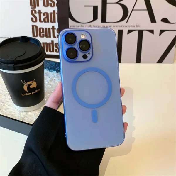 Ultra-Thin Original for Magsafe Magnetic Case For iPhone 17 Air 16 15 14 13 12 11 Pro Max Plus Hard Plastics Matte Armor Cover - Image 7