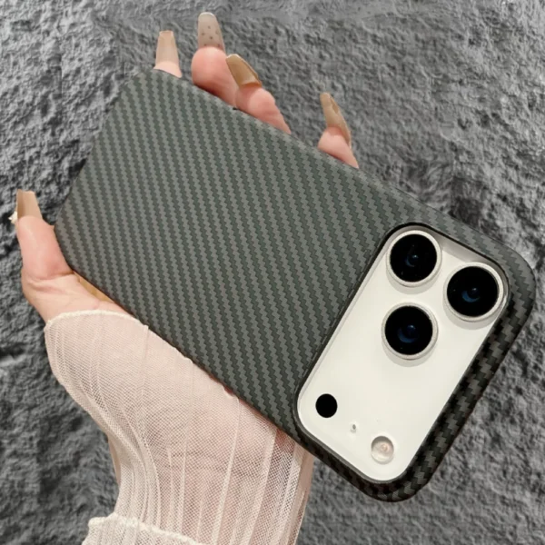 for Magsafe Carbon Fibre Case for iPhone 17 Air 16 15 14 Plus 13 12 Pro Max 17Pro Wireless Charge Skin Glossy Matte Armor Cover - Image 11